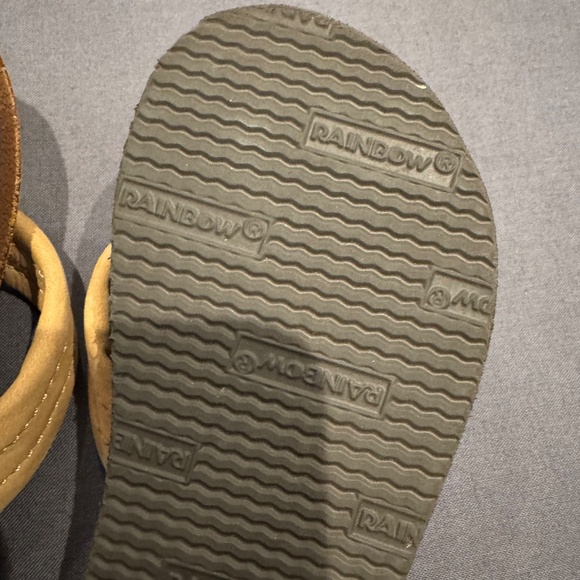 Rainbow Tan Kids/Toddler Sandals Size 7/8 - Picture 4 of 5